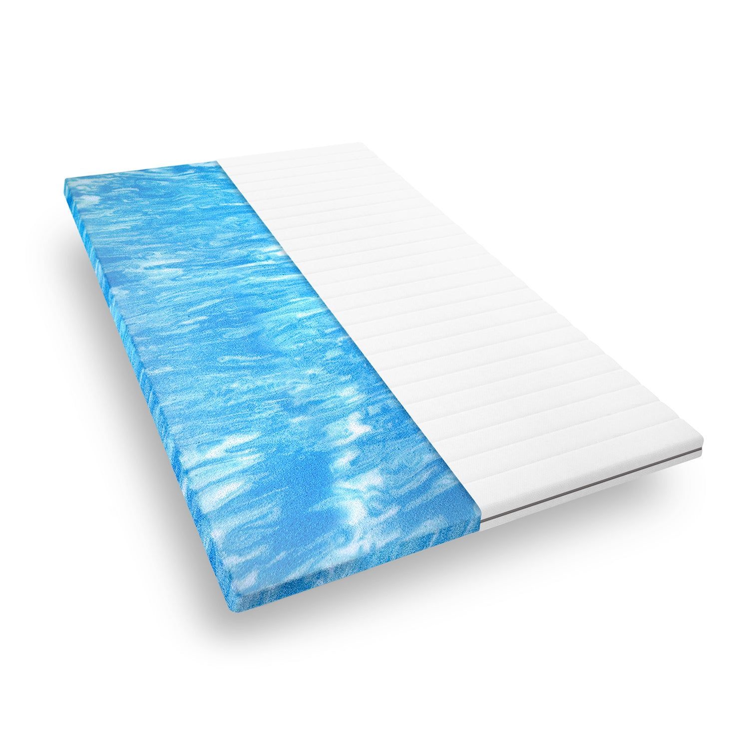 Surmatelas 140 x 200 cm - Surmatelas en mousse gel - Confort moelleux - Housse en microfibre - Épaisseur 5 cm