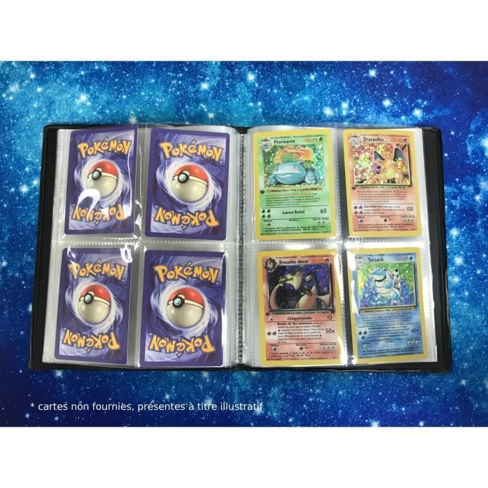 Álbum/Portfólio Pokémon para 208 Cartas Pokémon, Capa Dura, Coleção Pikachu e Charizard.