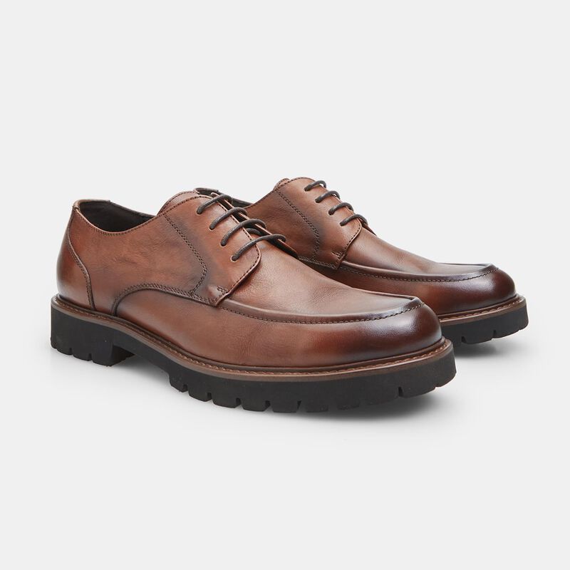 BATA Męskie skórzane buty sznurowane