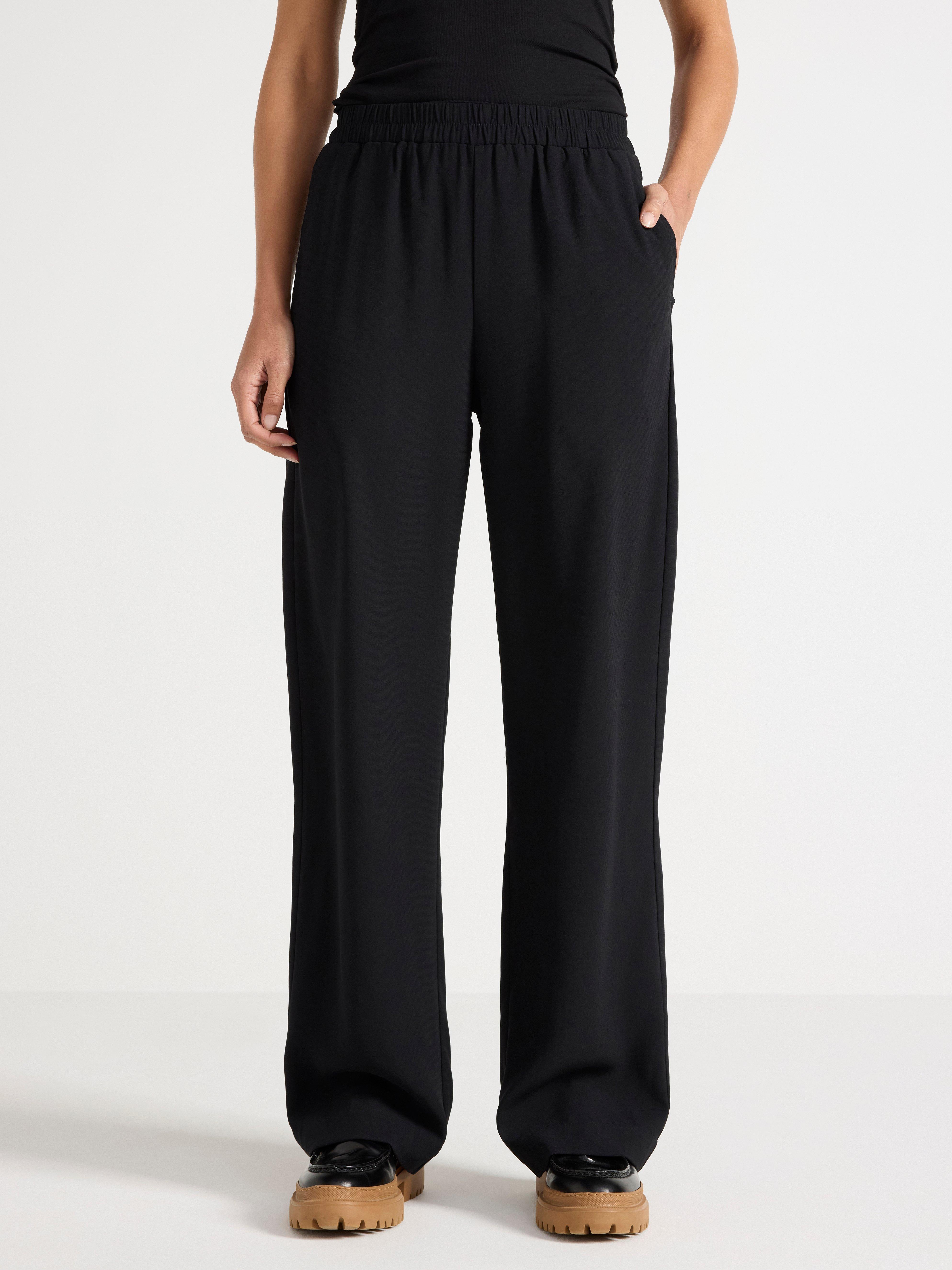 Pantalones rectos BELLA negros
