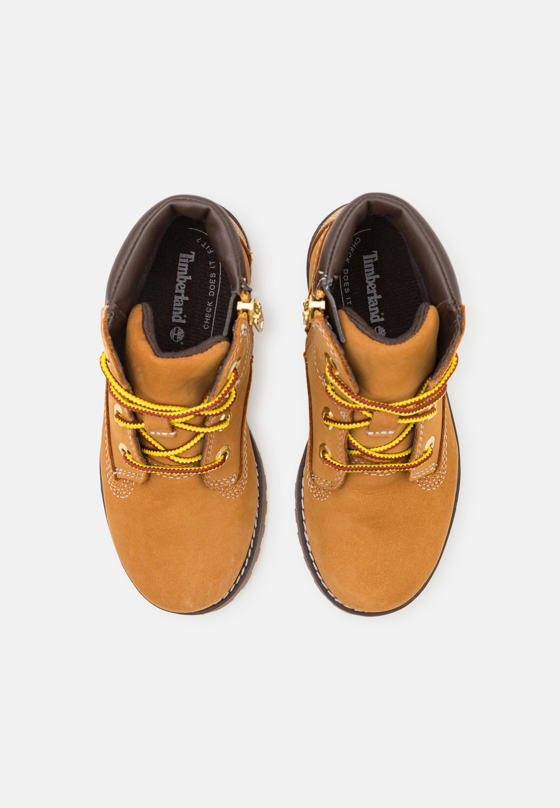 Bota Timberland POKEY PINE MID CACE UP COM ZÍPER UNISSEX - Bota de cano curto com cadarço - cor trigo