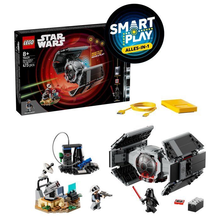 LEGO Star Wars 75421 SMART Play: Darth Vader's TIE Fighter - Interactive Game for ages 8 and up
