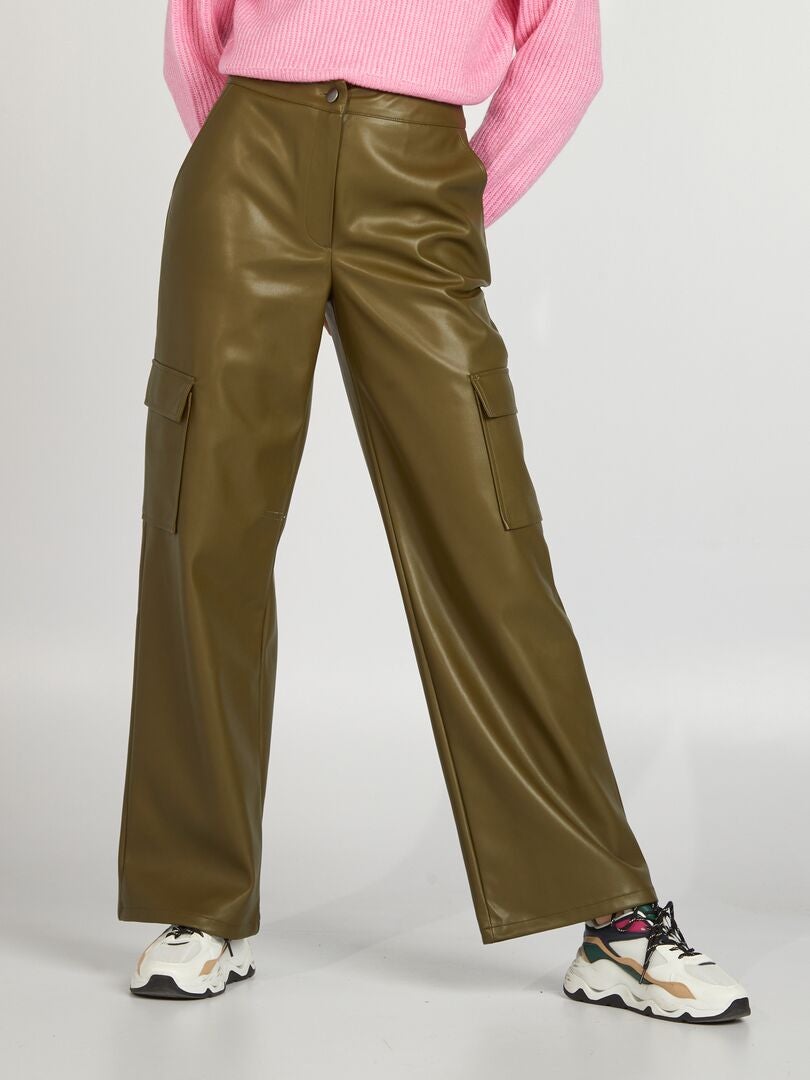 Spodnie cargo - KHAKI