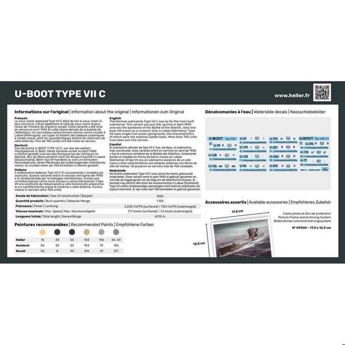 U-Boot-Modellbausatz: Historische Sammlung: Starter-Kit: U-Boot Typ VII C