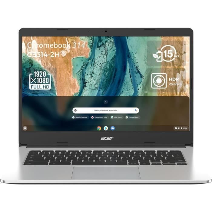 Acer Chromebook 314 CB314-2H-K6CV Draagbare computer 14'' HD, Draagbare pc MTK MT8183, RAM 8 GB DDR4X, 64 GB eMMC, Arm Mali-G72 MP3, C