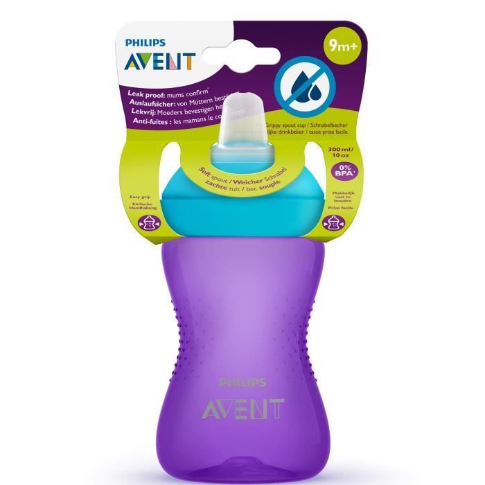 PHILIPS AVENT SCF802/02 Tasse à Bec Souple Violette 300ml