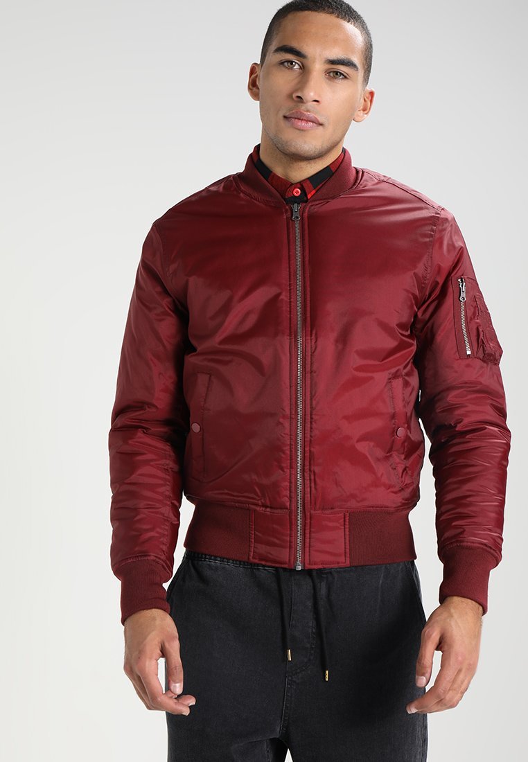 Urban Classics BASIC JACKET - Bomberjack - bordeauxrood