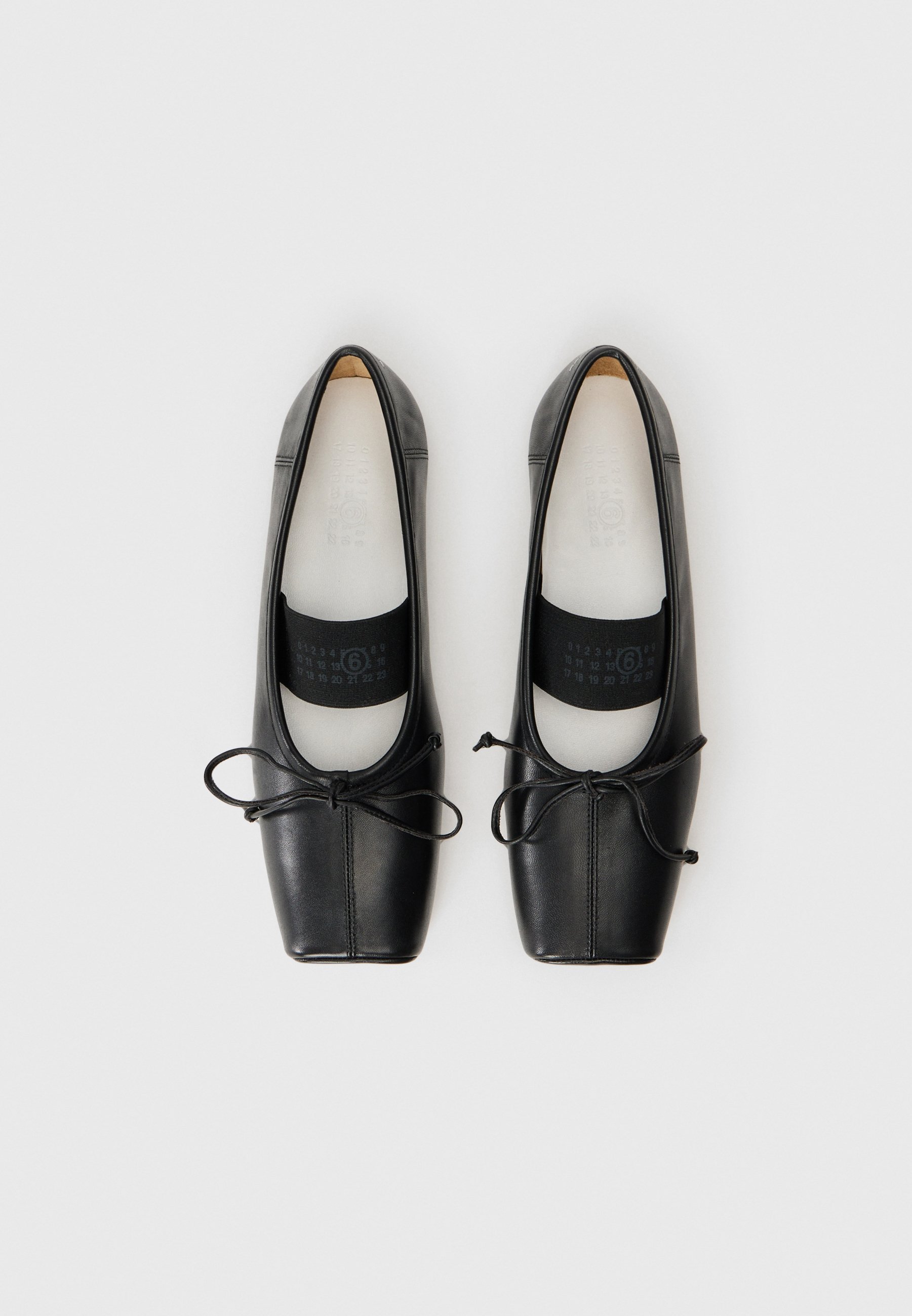MM6 Maison Margiela Baleriny - czarne