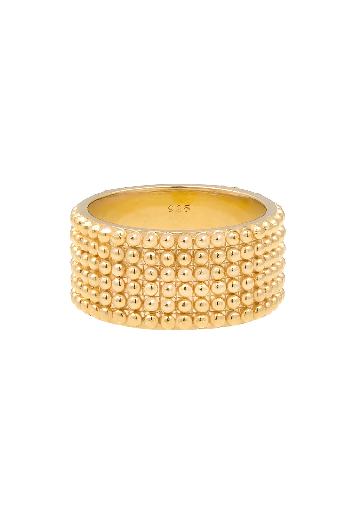 Elli Pois Statement Trend Blogger Bague Femme - (925/1000) Argent