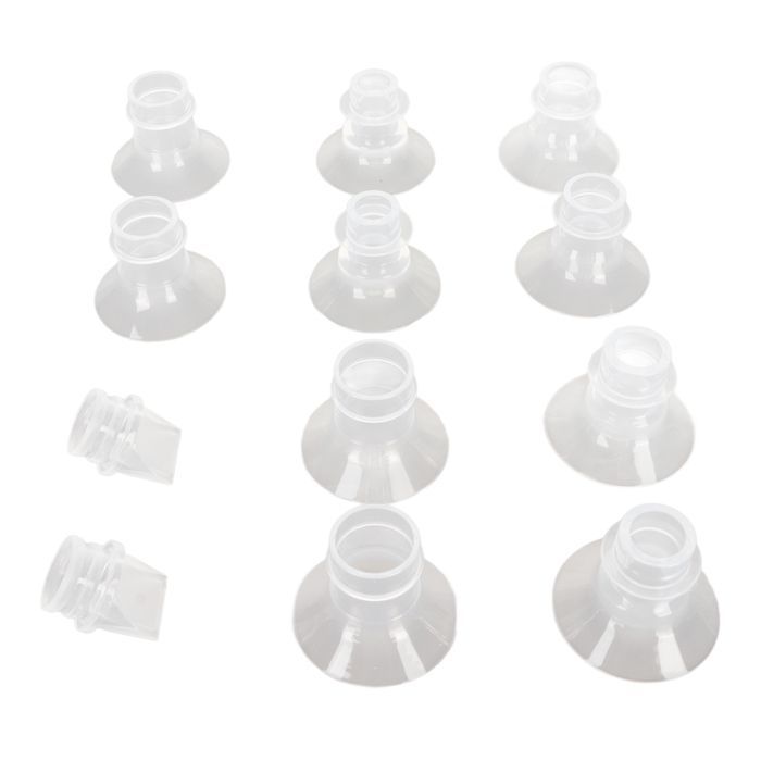 SALUTUYA 10 insertos de brida para extractor de leche portátil, inserto para extractor de leche, brida para lactancia y cuidado infantil