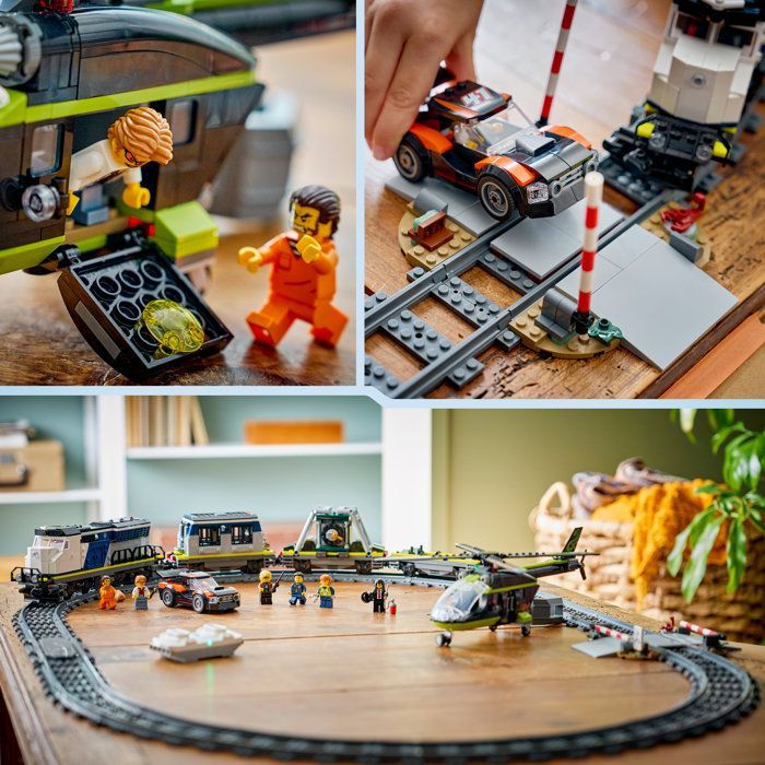 LEGO City  60508 Le Braquage du Train de Police - Jouet de Construction dès 7 ans - Cadeau
