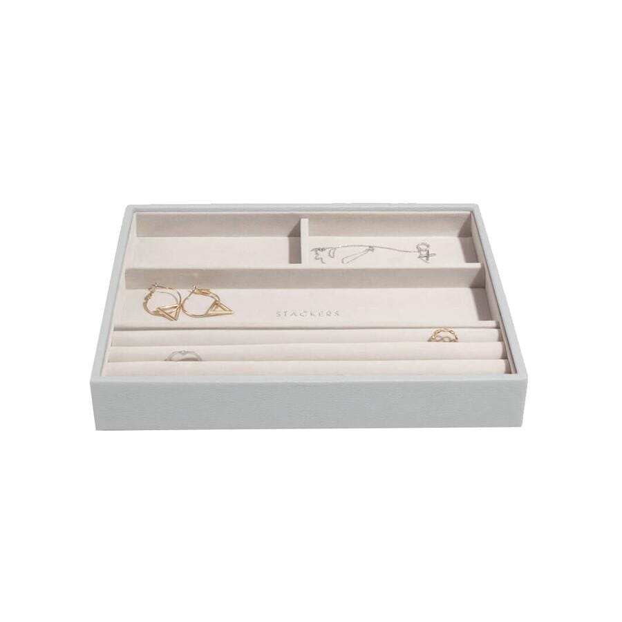 Ensemble de 4 accessoires de mode Stackers gris galet - 1 pièce