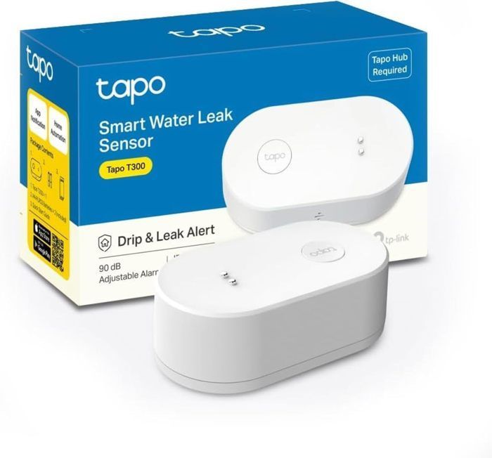 Detector de inundaciones - TP-Link - Tapo T300 - Alarma de 90 dB - IP66 - Inalámbrico