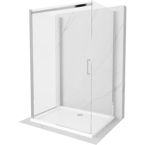 Kabina prysznicowa z brodzikiem Mexen Omega 100x80 transparent