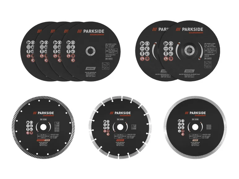 Discos Tronçonner ou discos de cabeleireiro PARKSIDE PERFORMANCE®, Ø 230 mm