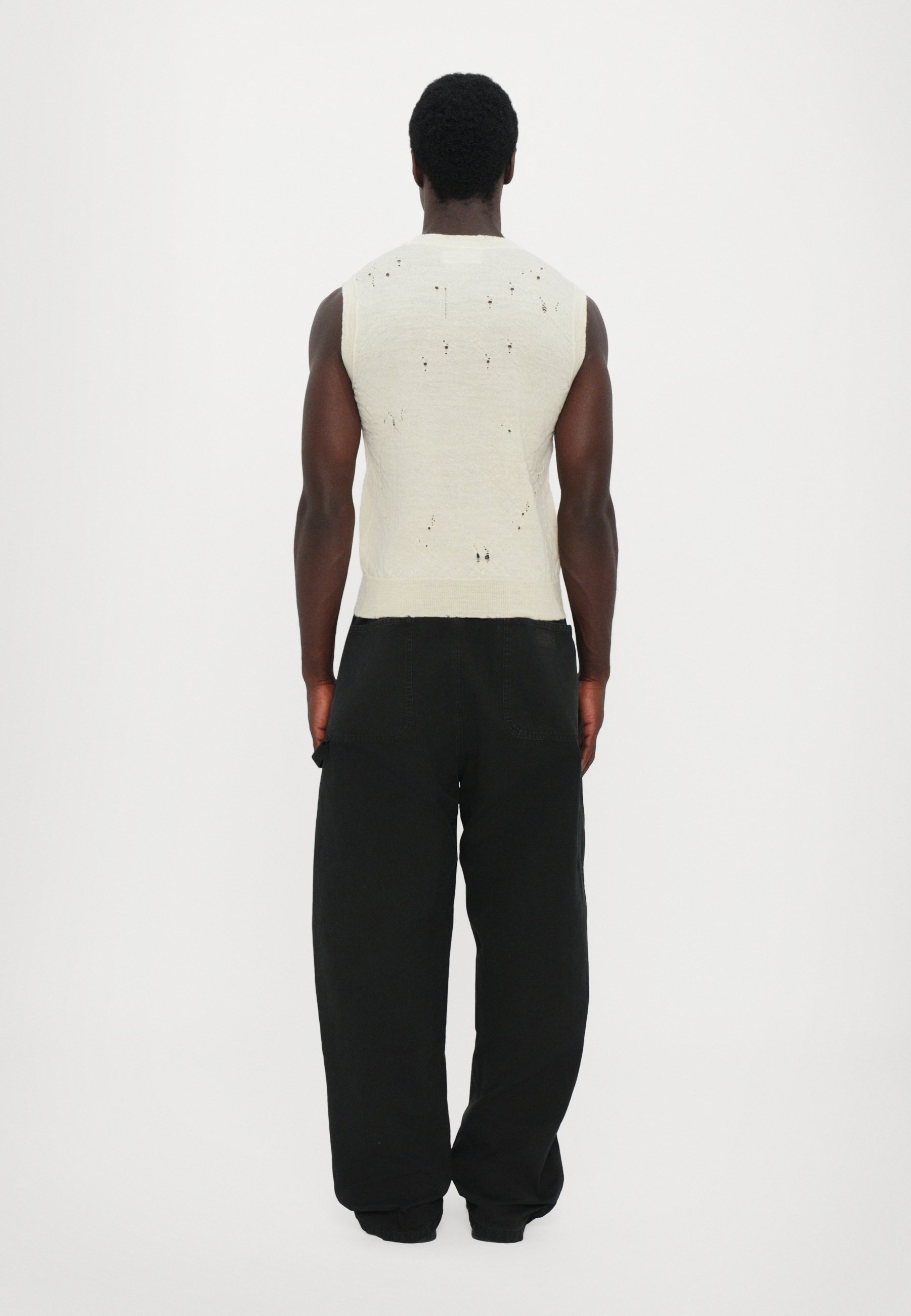 MM6 Maison Margiela GILET UNISEX - Top - gebroken wit