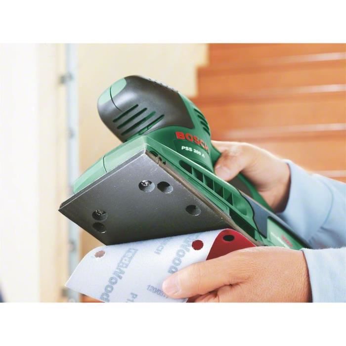 Bosch orbital sander - PSS 200 A (Supplied in a plastic case with 1 P120 abrasive sheet)