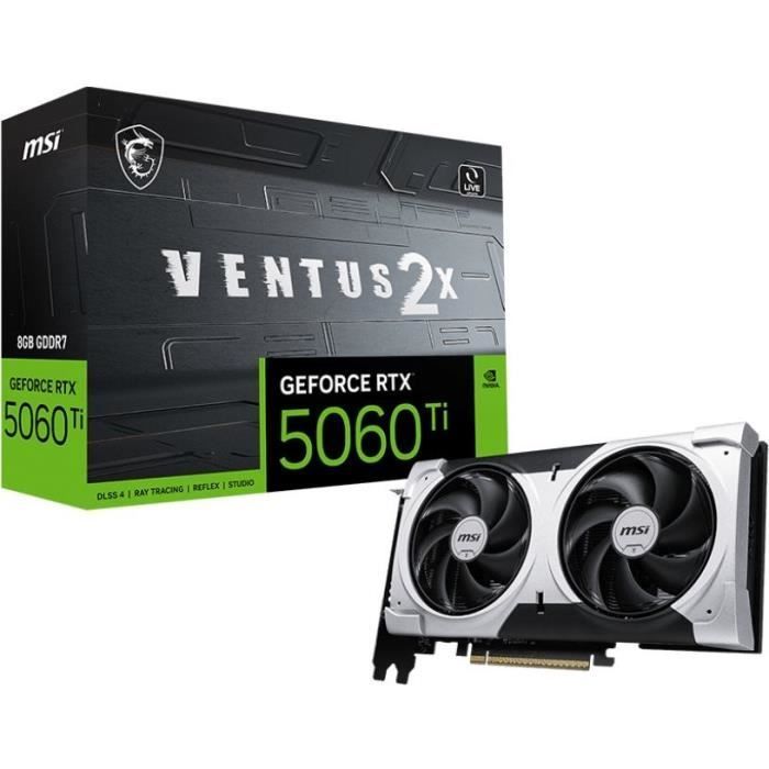 MSI Grafikkarte GeForce RTX 5060 Ti VENTUS 2X PLUS 8GB GDDR7 PCIe 5.0