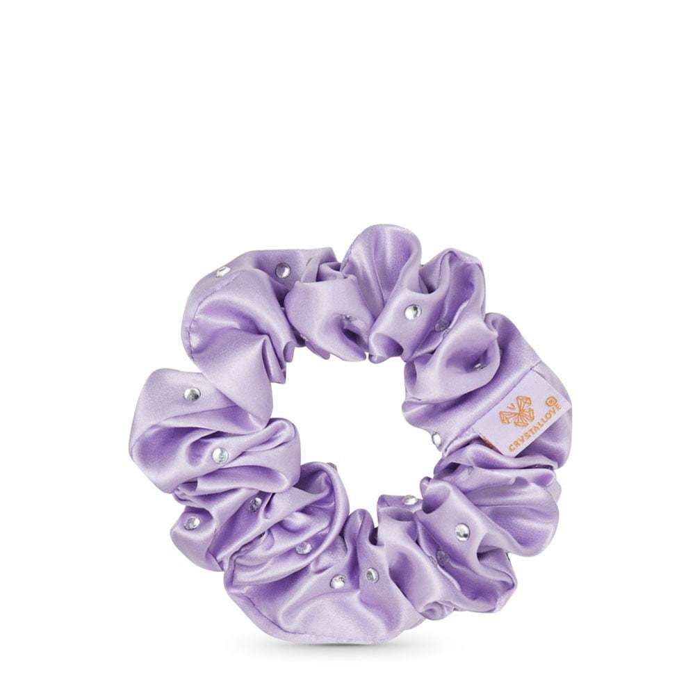 Crystallove gumica za kosu od kristalizirane svile – Lila – 1 komad