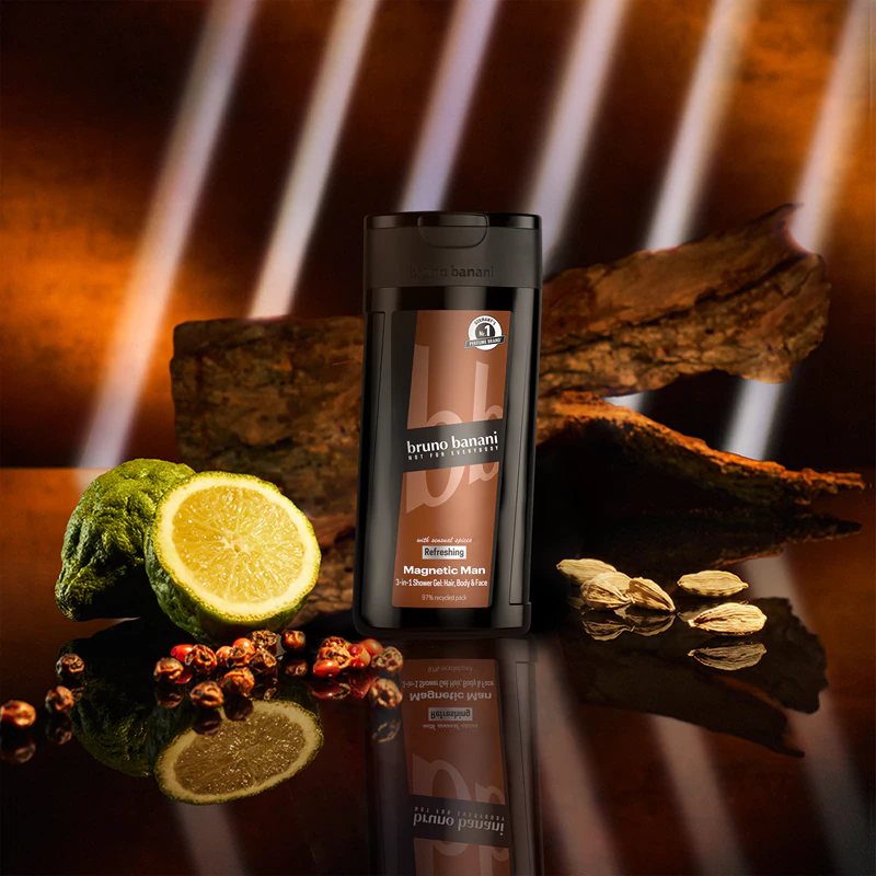 Bruno Banani Magnetic Man 3-em-1 gel de banho perfumado