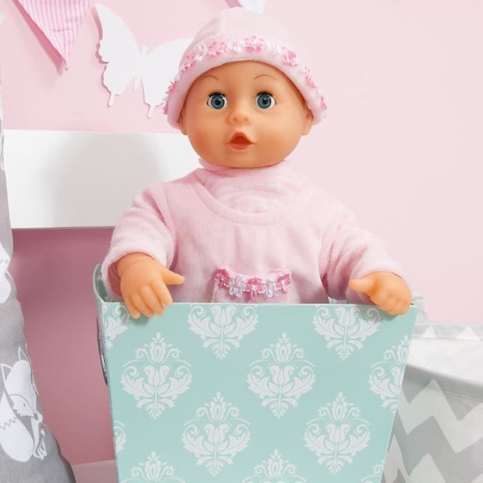 Poupon Bébé Bayer Design - Mon bébé premiers mots - Rose - 38 cm - 24 sons