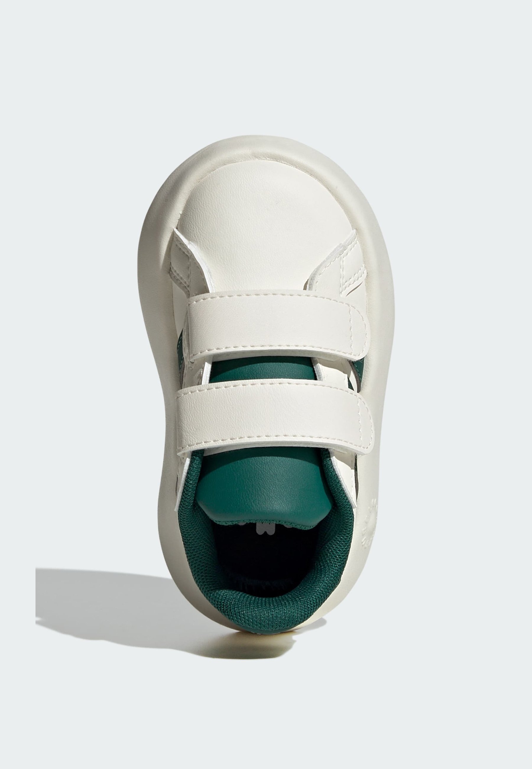 adidas Sportswear GRAND COURT 2.0 - Chaussures bébé - blanc cassé, vert universitaire, noir
