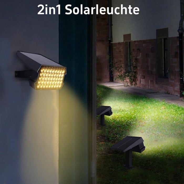 0 piezas Lámpara solar para exteriores 45 LED Lámpara solar para exteriores impermeable I65 Lámpara solar para exteriores 0 piezas w88-blanco cálido LÁMPARA DE JARDÍN