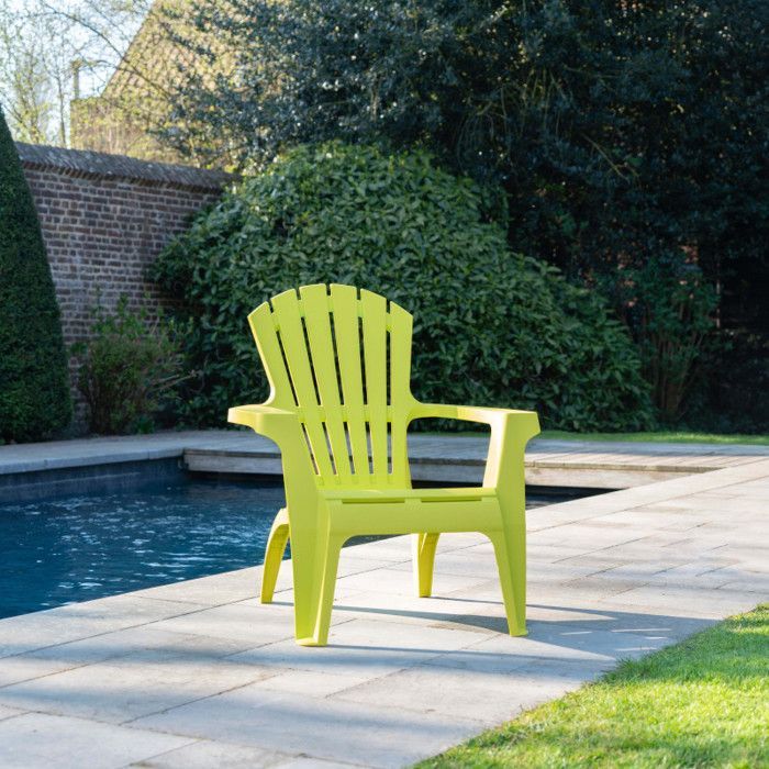 Wilsa Garden Adirondackstoel van polypropyleenhars - Anijs - 1 Adirondackstoel