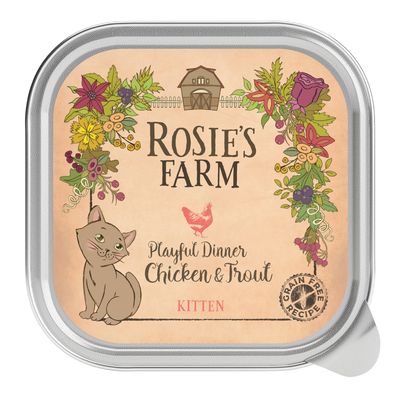Rosies Bauernhof: Verspieltes Kätzchen-Dinner mit Huhn und Forelle