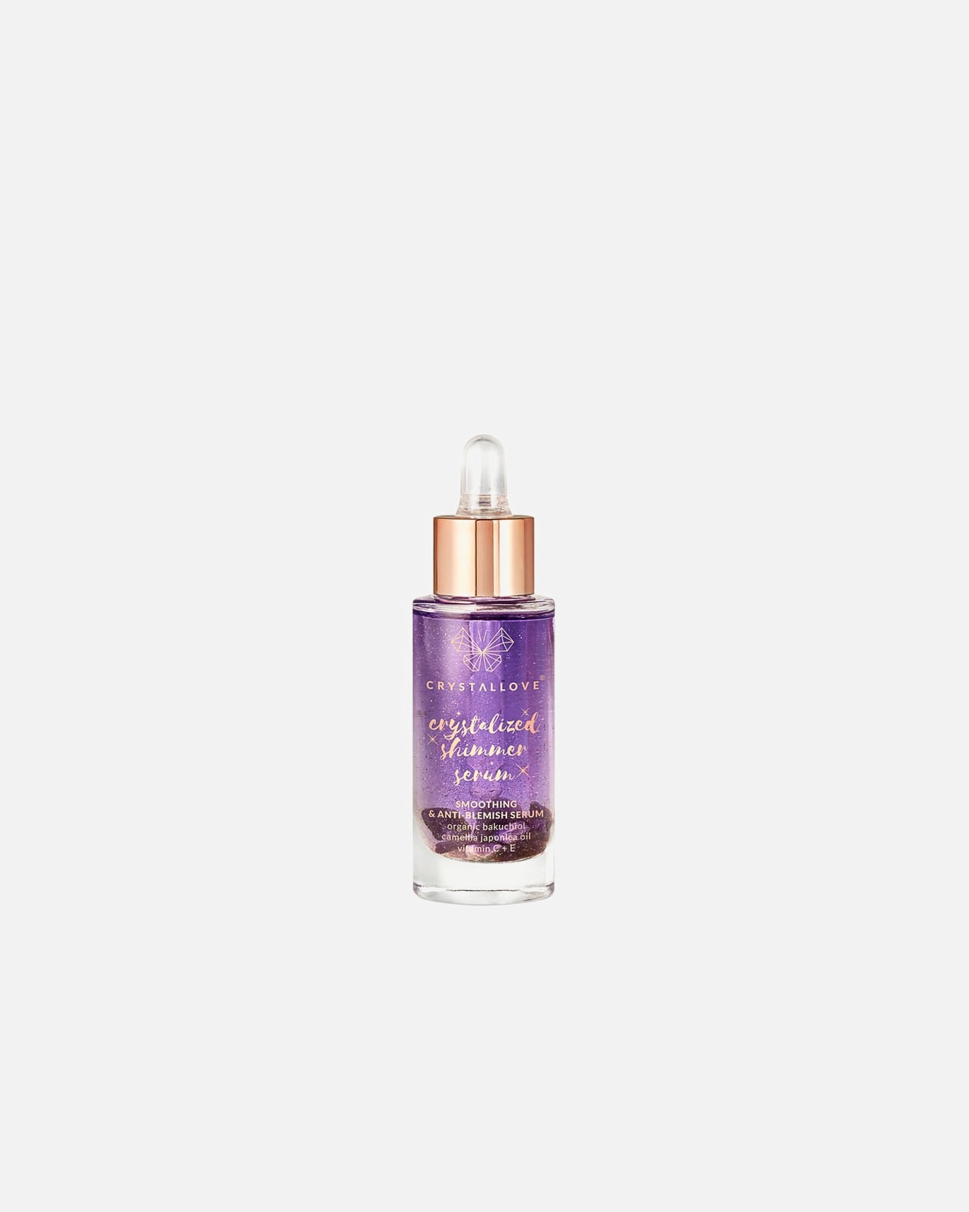 Siero idratante Crystallove con riflessi ametista - 30 ml