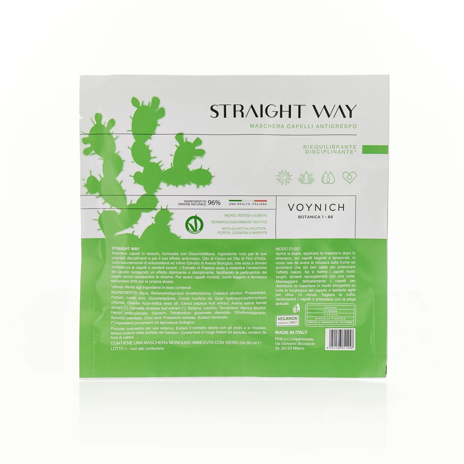 Cura dei Capelli STRAIGHT WAY Maschera Capelli Anticrespo - Maschera Disciplinante/Anticrespo Capelli
