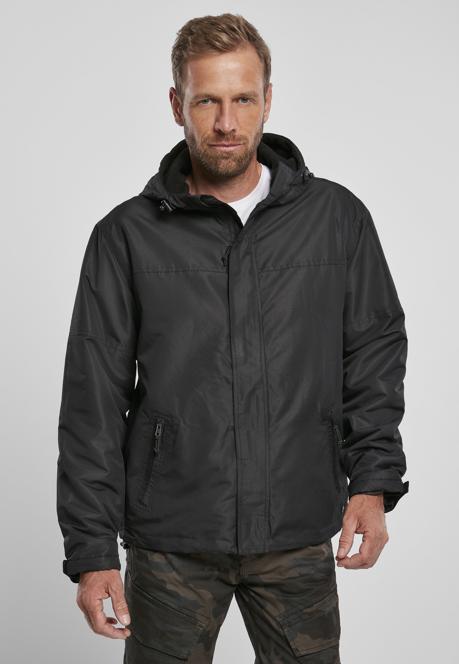 BREAKER FRONTZIP - Lett jakke - black