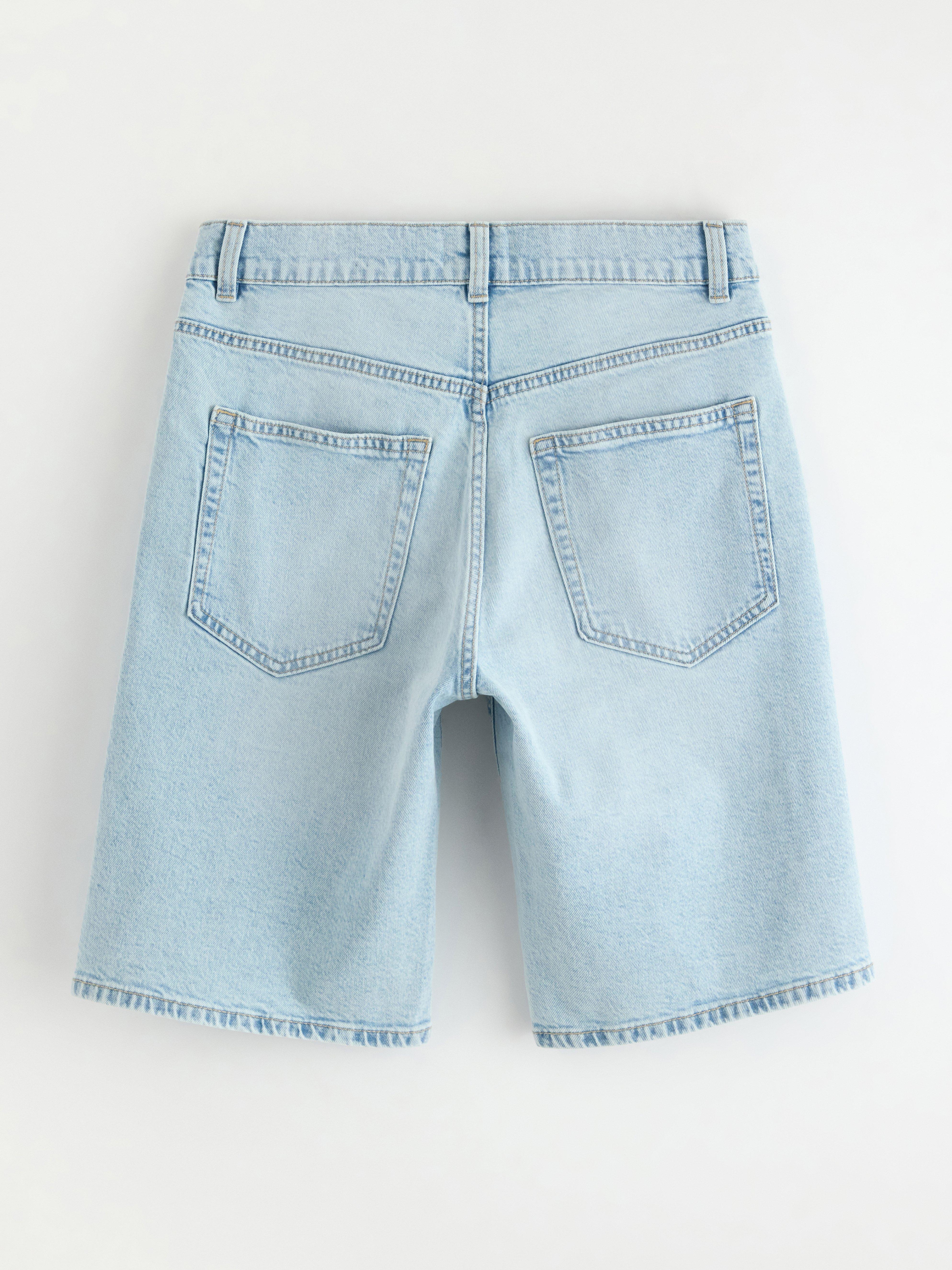 Pantalones cortos vaqueros de pierna recta VILGOT, mezclilla clara