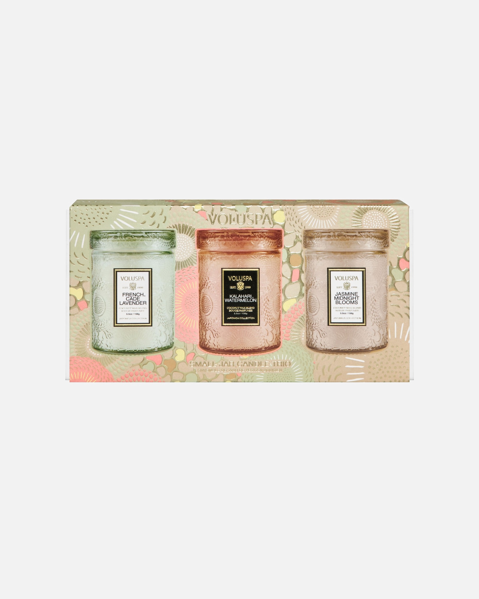 VOLUSPA Japonica Spring Home Refresh Small Jar Trio Set