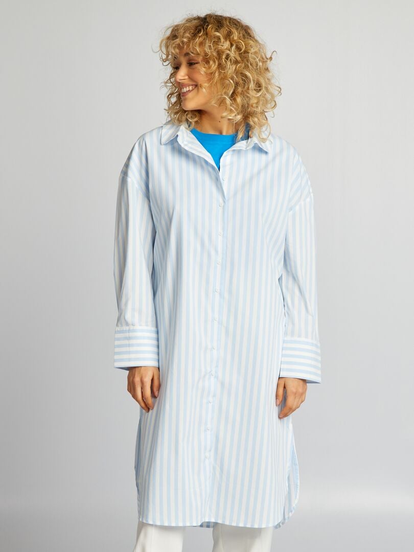 Camisa comprida - AZUL