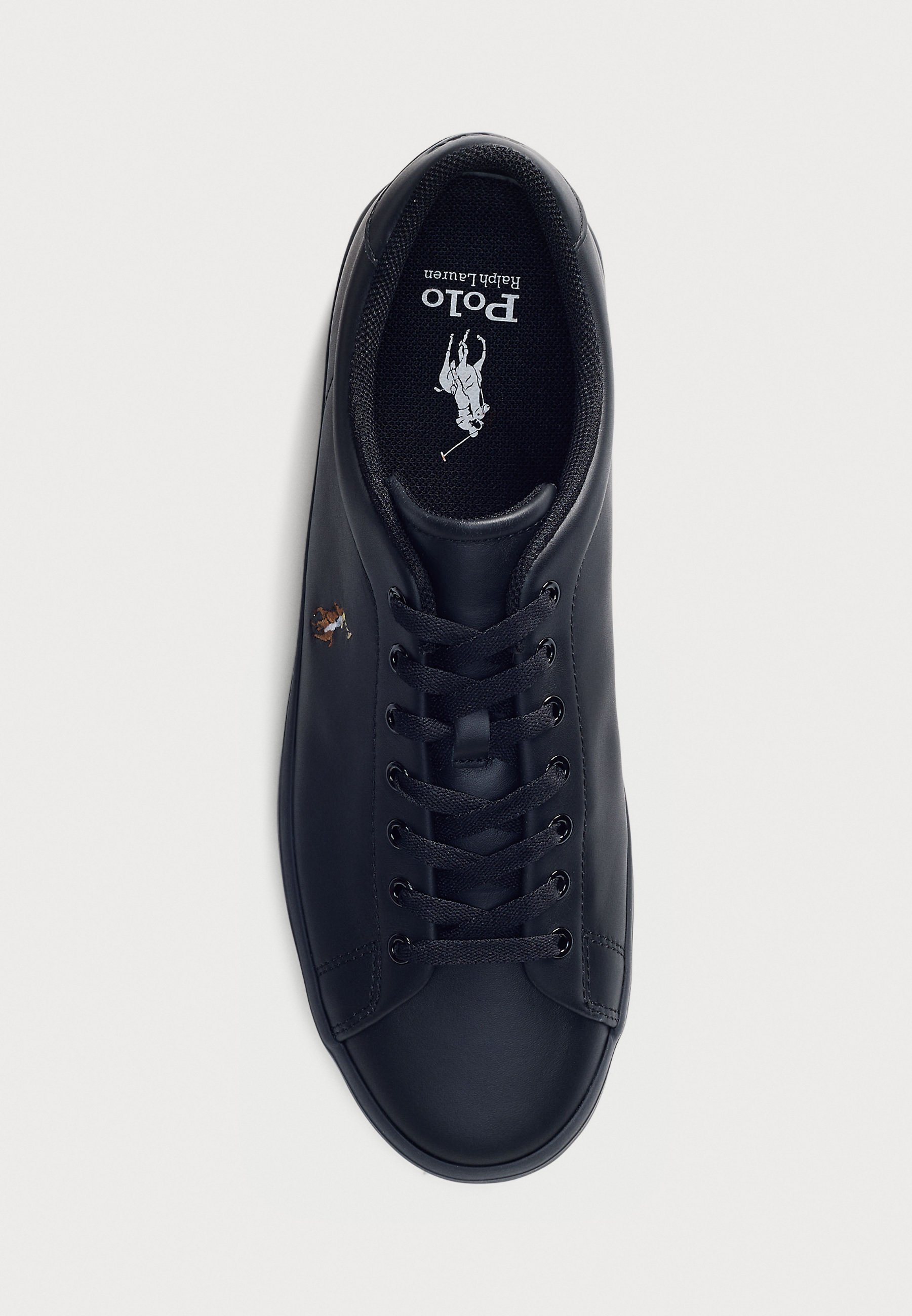 Polo Ralph Lauren LONGWOOD LEATHER TRAINER - Tenisky - čierna