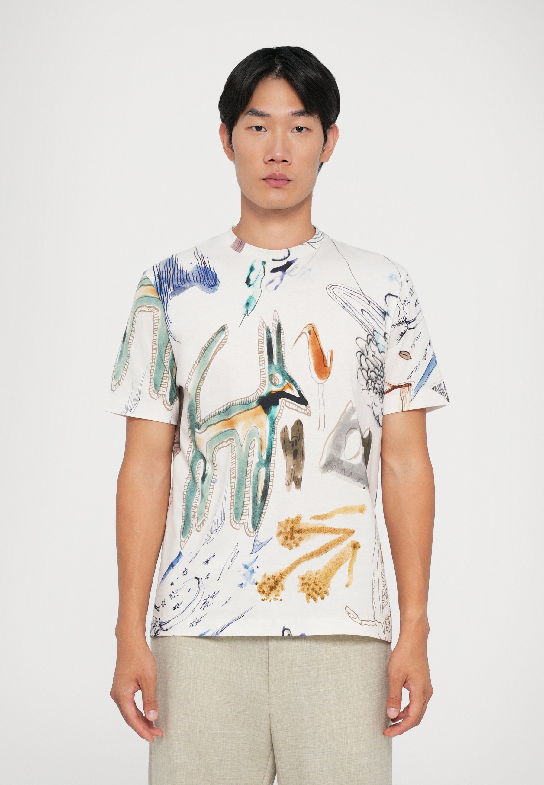 T-shirt imprimé Paul Smith - crème