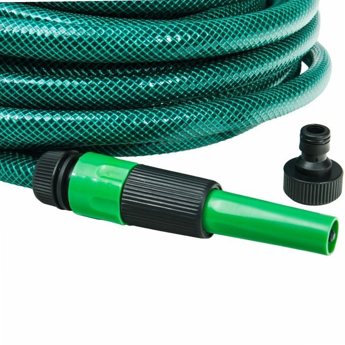 Tuyau avec raccords et lance d15mm WERKA PRO 15 m