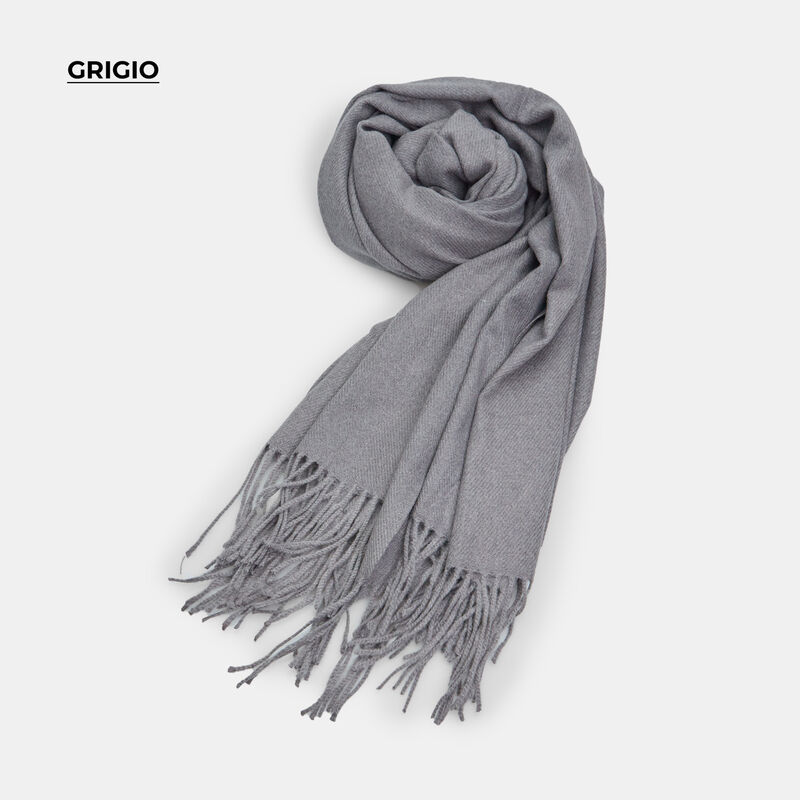 Sciarpa unisex con frange