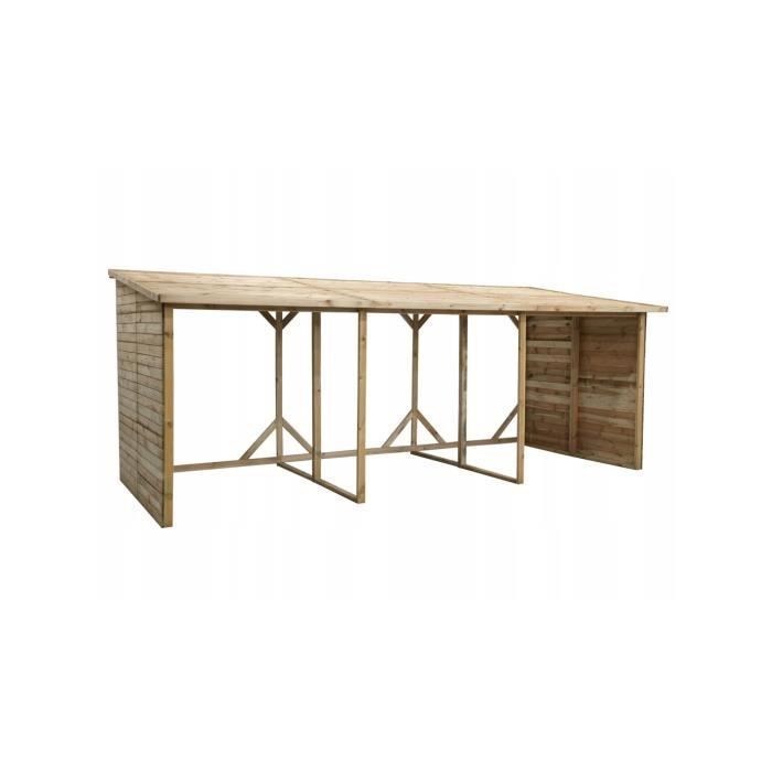 20 m³ woodpile - 5.20 x 2 m - H. 2.06 m - Treated - DREW4