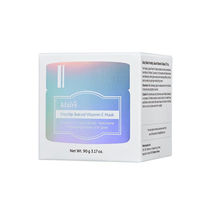 Querida Klairs: Mascarilla de vitamina E con zumo fresco