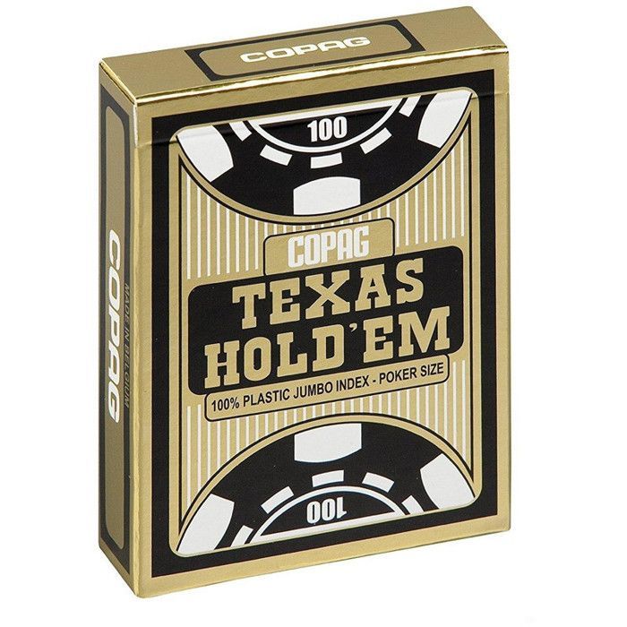 Jeu de Cartes Poker - CARTAMUNDI - Texas Holdem Gold - 100% plastique - Mixte