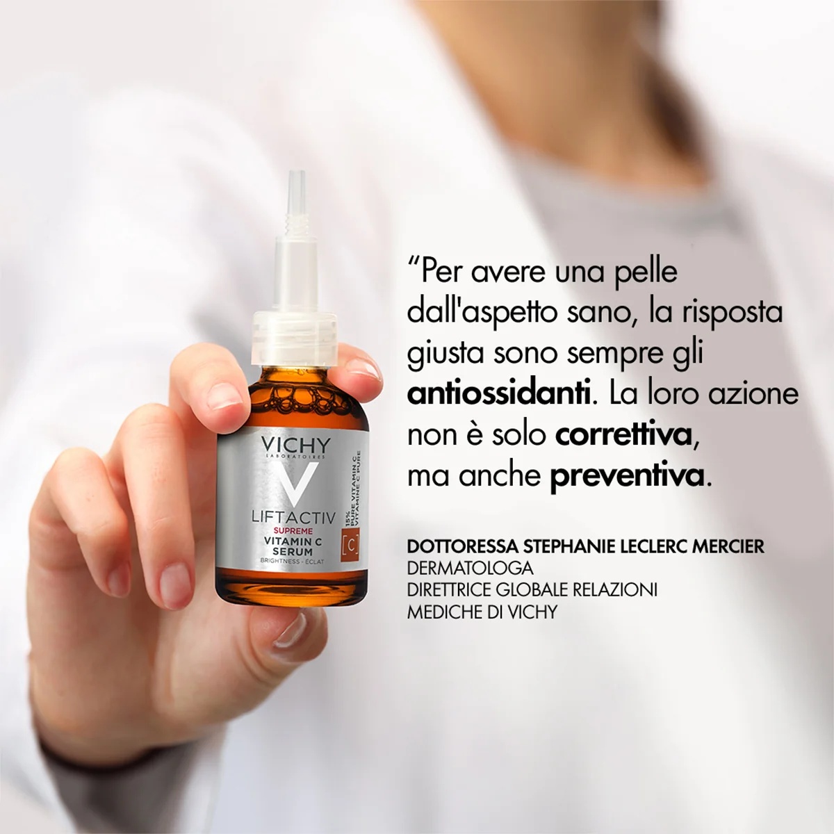 VICHY Liftactiv Supreme Serum mit Vitamin C 20 ml – revitalisierend und antioxidativ