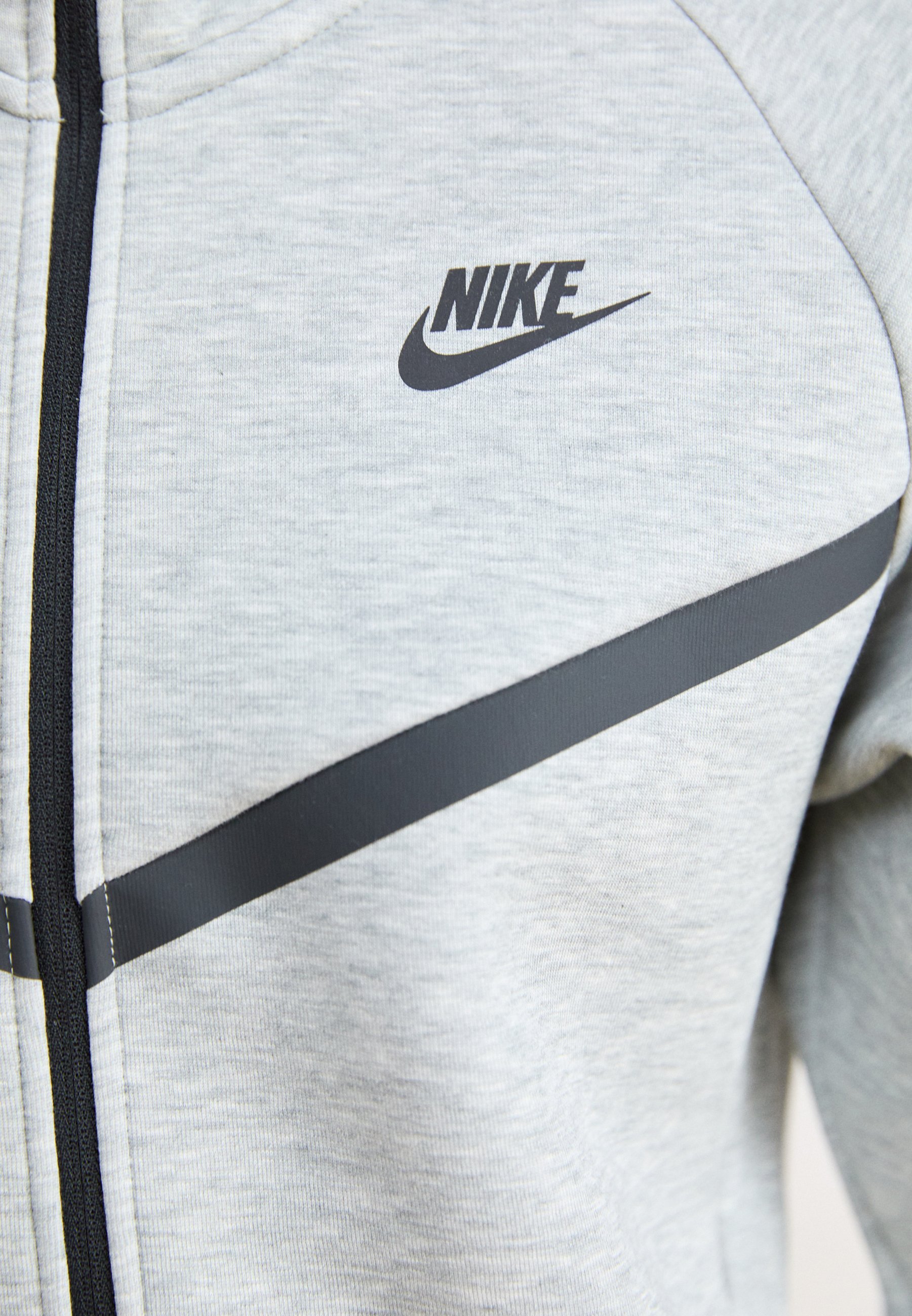 Nike Sportswear SPORTSWEAR TECH FLEECE WINDRUNNER - Sweatshirt mit Reißverschluss - Dunkelgrau meliert/Schwarz