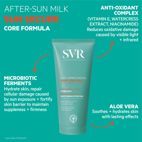 SVR SUN SECURE Beroligende Reparerende After Sun Lotion 200ml