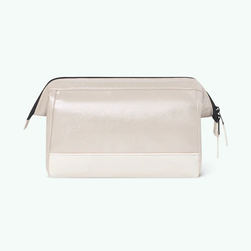 Cabaia Rue Saint-Michel iriserende beige toilettaske