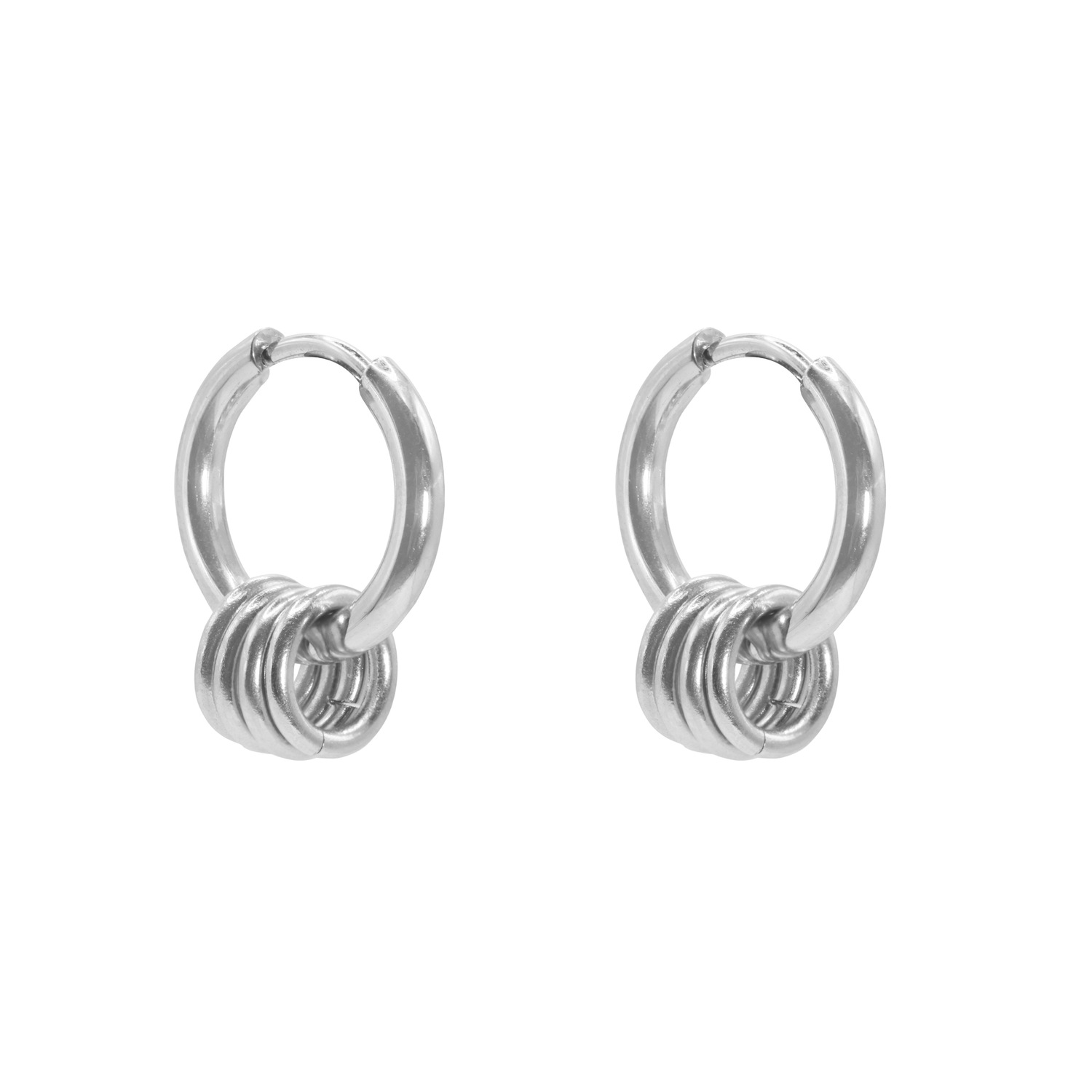 Heideman Boucles d'oreille Sibyl couleur argentée polie