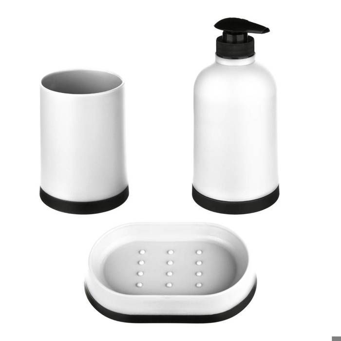 Accesorios de baño x 3 - 5 sencillos e inteligentes - Blanco