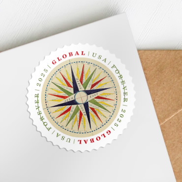 2025 Global:1794 Compass Rose Stamps Sheet of 10