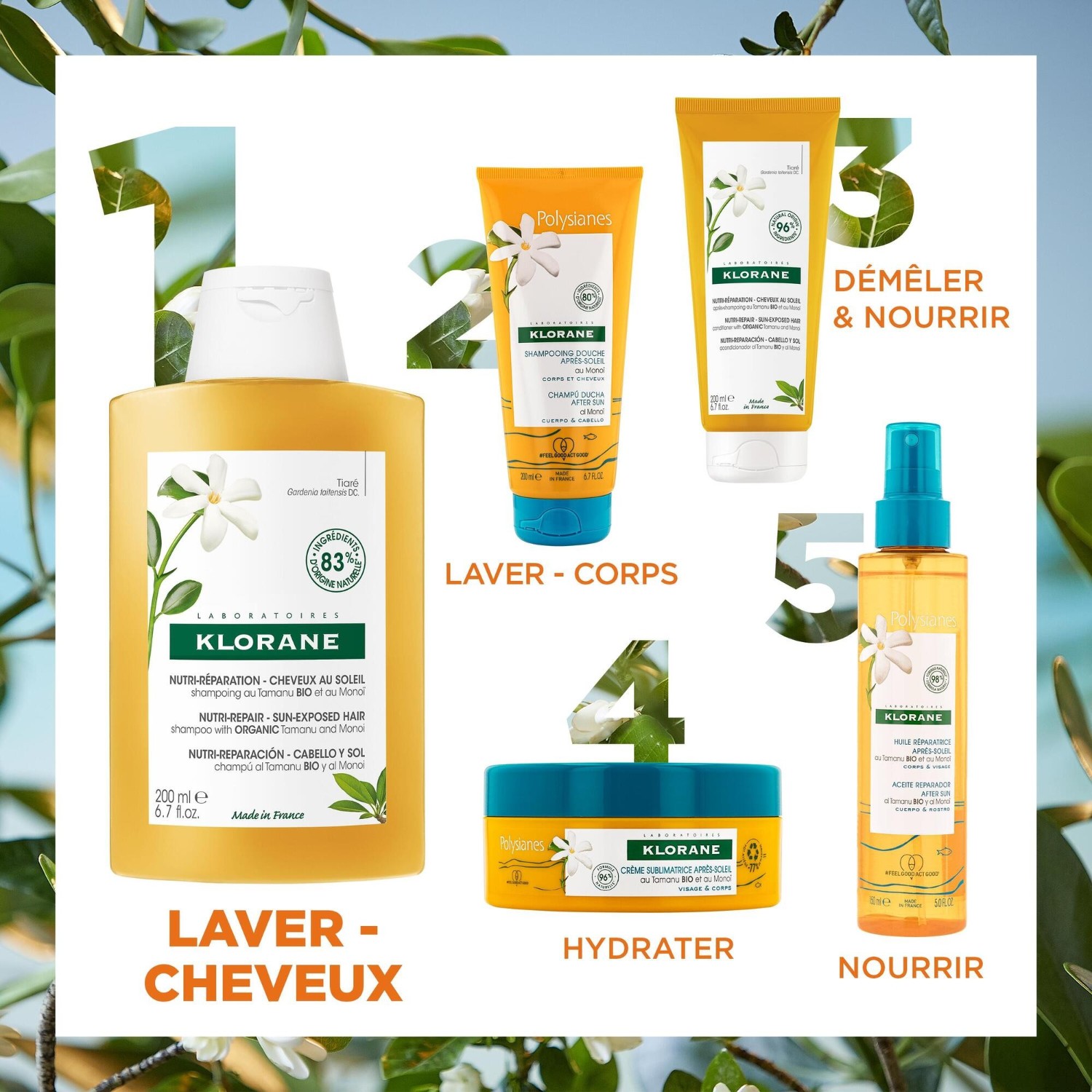 Klorane Shampoing au Tamanu BIO et au Monoï